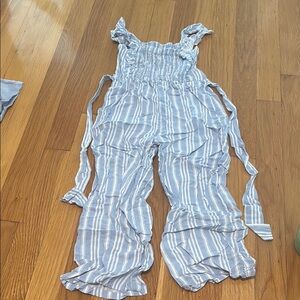 btween Blue and White Striped Kids One Piece